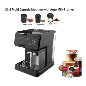 Macchina da <span class=keywords><strong>Caffè</strong></span> 3-in-1 Multi Capsula con Montalatte Automatico <span class=keywords><strong>Compatibile</strong></span> Dolce Gusto <span class=keywords><strong>Nespresso</strong></span> <span class=keywords><strong>Caffè</strong></span> Macinato per Latte Cappuccino Espresso - Product Image 4