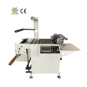 Mesin pemotong kertas insulasi presisi tinggi, mesin pemotong lembar laminasi, mesin pemotong kertas Foil aluminium, mesin gulung ke lembar