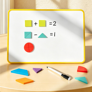Giocattoli Educativi Montessori per Bambini, Set di Blocchi di Costruzione in Legno 288 Pezzi, Gioco di Puzzle Grafico Fai-da-Te per l'Apprendimento della <span class=keywords><strong>Matematica</strong></span> e della Geometria - Product Image 2