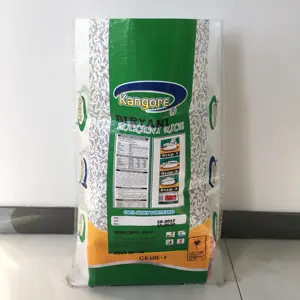Nouvel approvisionnement d'usine à venir sac de riz tissé en pp sac laminé tissé en pp 25kg 50kg