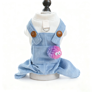 Mono Elegante para Perros Pequeños y Gatos, con Tirantes Ajustables, Ecológico y Cómodo, de Poliéster - Product Image 1