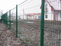 Clôture en treillis soudé galvanisé et thermolaqué, couleur personnalisée, facile à installer, respectueuse de l'environnement, pour bordures de clôtures hautes