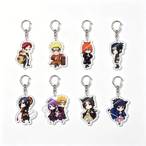 Porte-clés en acrylique Anime Naruto Jujutsu Kaisen <span class=keywords><strong>Demon</strong></span> <span class=keywords><strong>Slayer</strong></span> My <span class=keywords><strong>Hero</strong></span> Academia, figurine Q Chibi, pendentif avec fermoir mousqueton en métal - Product Image 1