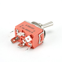FEIBEN FS-120 Nouveau type d'interrupteur intelligent à 6 broches avec levier à bascule orange ON-OFF 15A 250V