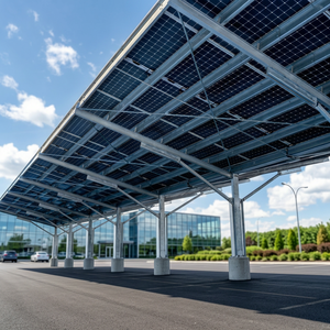 Estructura de Carport Solar PRIME con Paneles Integrados, Marco Metálico, Superficie Anodizada, Resistencia al Viento 60M/s, Carga de Nieve 1.5KN/m2, Estacionamiento Exterior - Product Image 3