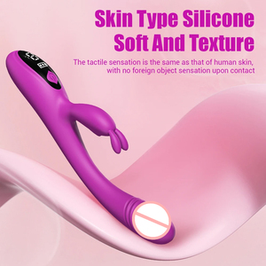 LCD-Display Starker Motor 9 Frequenzen Sexspielzeug Weibliche Masturbation Klitoris-Stimulation G-Punkt USB-Ladegerät Rabbit Vibrator - Product Image 6