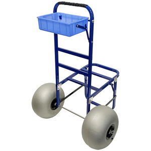 Carrello Porta Tavola da Surf in Alluminio con Ruote a Palloncino da Spiaggia, Carrello da Pesca e Marino, Rimorchio Pieghevole per Tavole da Surf - Product Image 1