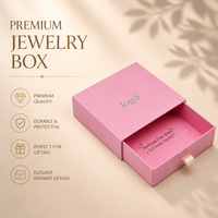 Boîte cadeau rigide rose personnalisée avec logo, prix de gros, estampage à chaud argenté, boîte d'emballage coulissante en papier pour petites entreprises