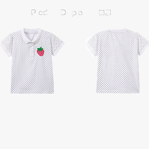 Camiseta para Niños, Camiseta Polo de Manga Corta para Niñas, Algodón Puro, Moda Infantil - Product Image 4