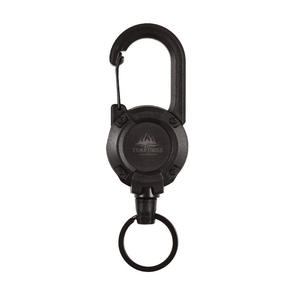 Mousqueton d'extérieur Yuantoose, capacité 2 kg, en plastique noir, télescopique automatique, pour sac à dos, tente, clés - Product Image 3