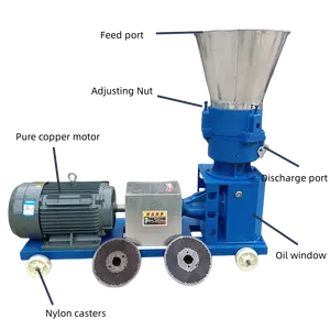 Motor de alimentación de la máquina de pellets de disco de molienda para la alimentación de la máquina de granulación