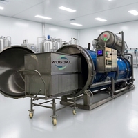 Nouvelle autoclave horizontale à vapeur pour la stérilisation des aliments en conserve, du riz et du porridge