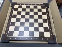Échiquier en Ébène de Haute Qualité 54CM avec Roi de 3,8 Pouces, Jeu d'Échecs de Luxe Fait Main, Marque RUNAN, Directement de l'Usine