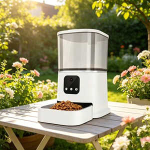 High Sales Smart Pet Feeder Automatische Voerbak One Button Operation <b>Automatic</b> Pet Feeder Indoor Pet Bowls & Feeders - Product Image 1