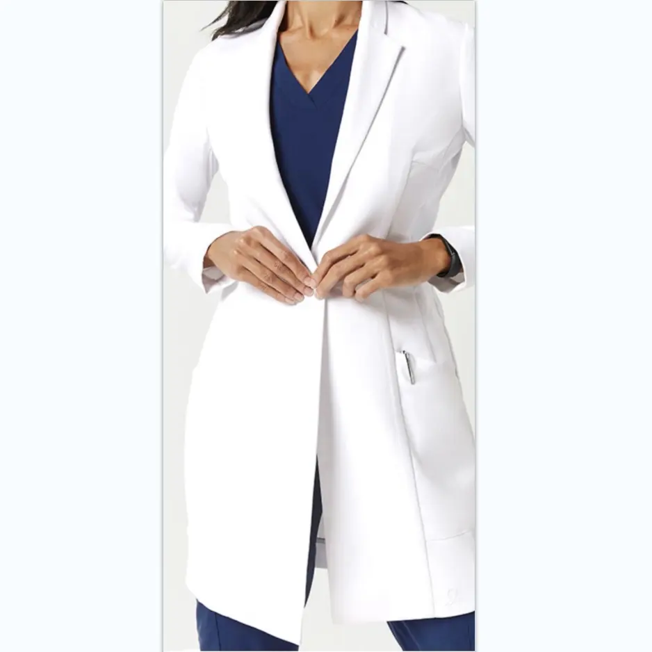 Long Sleeve Lab Coat for Woman Doctors Men's Origins Unisex Lab Coat