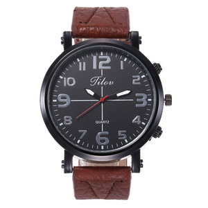 Conjunto de <span class=keywords><strong>reloj</strong></span> de alta calidad, correa, esfera grande, <span class=keywords><strong>reloj</strong></span> de cuarzo y bolígrafo, <span class=keywords><strong>3</strong></span> piezas - Product Image 4