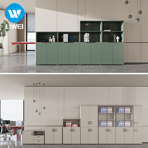 Meuble de <span class=keywords><strong>rangement</strong></span> <span class=keywords><strong>et</strong></span> classeur de <span class=keywords><strong>bureau</strong></span> en panneaux de bois écologiques LIWEI avec <span class=keywords><strong>rangement</strong></span> mural pour documents, idéal pour usage commercial - Product Image 6