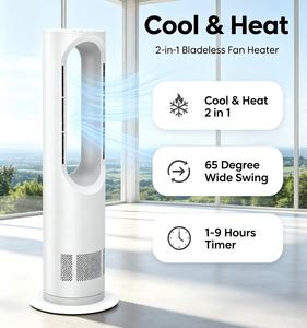Ventilatore a Torre Senza Pale <span class=keywords><strong>Angelo</strong></span> AZ588PRO 2 in 1, Raffreddamento e Riscaldamento, Silenzioso con Oscillazione, Ventilatore da Tavolo e da Terra con Telecomando - Product Image 1