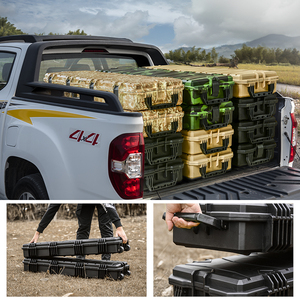 Glary không thấm nước bền bảo vệ nhựa <span class=keywords><strong>Gun</strong></span> trường hợp hộp với bánh xe ngoài trời chiến thuật cứng <span class=keywords><strong>Gun</strong></span> lưu trữ trường hợp hộp cho săn bắn - Product Image 6