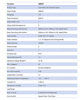 Moteur BLDC à arbre creux 48BM27 12-36V 1500RPM 0.49Nm pour applications médicales, LiDAR, articulations de robots, cardans et systèmes d'automatisation, et unités de contrôle