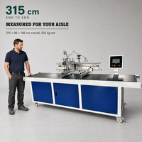 Machine d'impression sérigraphique automatique avec séparateur huile-eau, bande transporteuse résistante à la chaleur, boîte en carton, installation facile, 315x96x146cm