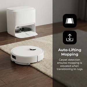 หุ่นยนต์ดูดฝุ่นสำหรับบ้าน พร้อมระบบนำทาง LDS SLAM แรงดูด 8000Pa ถูพื้นแบบเปียกและแห้ง เครื่องดูดฝุ่นแบบเปียกและแห้ง 3 in 1 - Product Image 4