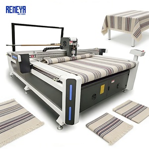Machine de découpe industrielle CNC REMEYA Perfect Laser automatique multi-couches pour cuir, PVC, coton perlé, tissu et textile - Product Image 1
