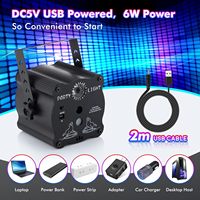 Wuzstar Nouvelle Lampe Stroboscopique Mini Disco du Nouvel An, Activée par le Son, Télécommande, Minuteur, 90 Motifs, LED RGB, Alimentation USB, Éclairage de Fête pour
