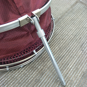 Red de Pesca de Doble Anillo de Nailon para Agua Dulce con Anillo de Boca de Aleación de Aluminio, Herramientas de Pesca - Product Image 1