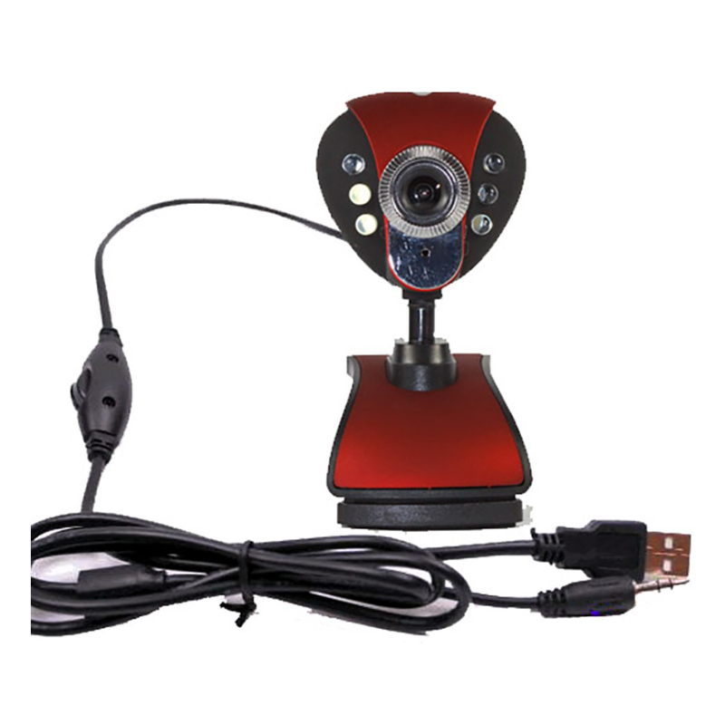 USB 2.0 50.0M 6 LED PC Camera HD Webcam Camera Web Cam with MIC for Computer Accessories PC Laptop Free Drop Shipping Wholesale