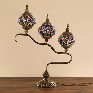 Lampe de table en verre mosaïque turque en forme d'arbre, artisanale, style ottoman, <span class=keywords><strong>Marrakech</strong></span> - Product Image 3