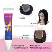 Colle adhésive pour perruques, résistante à l'eau et à la chaleur, portable, tenue extrême, en tube