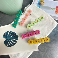 Sayoung quatre en un frais beaucoup coloré nouveau Style mignon fleur pour fille Ganchos Para El Cabello pinces à cheveux en plastique pour cheveux épais