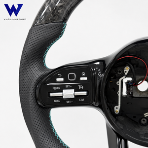 Volante in Carbonio Forgiato di Alta Qualità con Display OBD, Compatibile con Mercedes Benz W204 <span class=keywords><strong>W205</strong></span> W212 W213 X166 - Product Image 5
