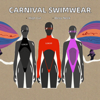 Maillot de bain Monokini à motif uni, tenue Jouvert du lundi pour carnaval de Trinidad personnalisé, fabricant direct de costumes de mas