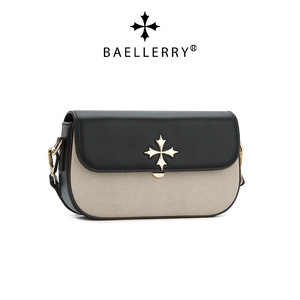 กระเป๋าสะพายข้างผู้หญิงแบรนด์ Baellerry สีสันตัดกัน ทรงสี่เหลี่ยมแนวนอน แบบพกพา เหมาะสำหรับการใช้งานในชีวิตประจำวัน - Product Image 5