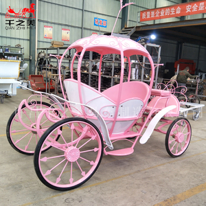 Qianzhimei 2024, superventas, carro de Bodas de acero eléctrico, pequeño sueño rosa, calabaza, Princesa, coche, cuento de hadas, <span class=keywords><strong>Cenicienta</strong></span> - Product Image 6