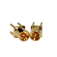 Connecteur MMCX-KE en cuivre, connecteur femelle MMCX en laiton pour circuit imprimé