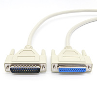 Cable macho D-Sub de 25 pines DB25 cable aislado de PVC para computadora electrónica e impresora