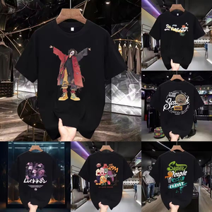 T-Shirt da Uomo 100% Cotone con Collo Rotondo, Confezione da 4, in Spandex, Tinta Unita, Tessuto Lavorato a <span class=keywords><strong>Maglia</strong></span> 230g, 250gsm, T-Shirt in Stock - Product Image 1