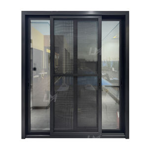 Porte coulissante moderne en alliage d'aluminium, insonorisée, étanche, avec moustiquaire extérieure en verre - Product Image 2