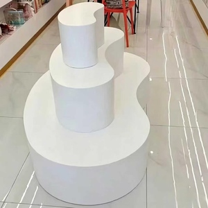 Central Flowing Display <b>Platform</b>, Shoes Bags Accessories Display Cabinet for Clothing Shoe & Flower Boutique - Product Image 5