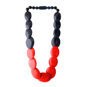 Collar de Cuentas de Resina Turquesa Negra de Moda, Joyería Hecha a Mano de Lujo, Accesorio Unisex de Moda para Mujer, Ideal para Fiestas - Product Image 2