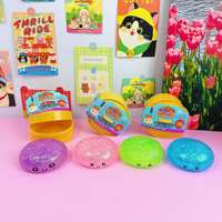 Lot de 12 Squishies Maltose en Boîte Mystère, Jouets Kawaii en Forme de Boulettes avec Paillettes, Jouets à Presser en Forme de Dumpling – Vente Flash