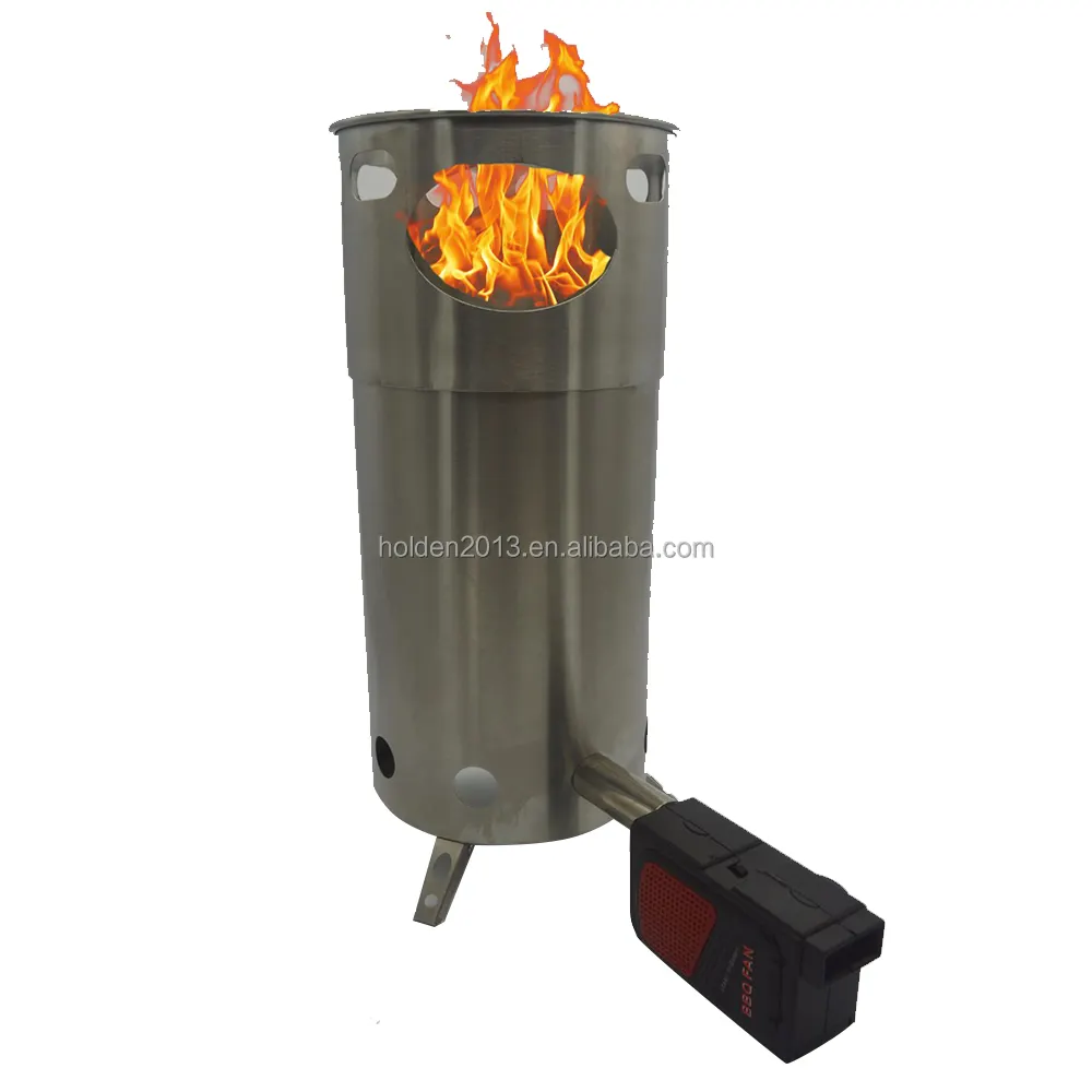 Custom Outdoor stainless steel portable camping burning wood cook fire pit stove indoor heating