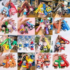 Lilangda Bán Buôn 3D PVC Dễ Thương Anime Kawaii Keychain Phim Hoạt Hình Móc Chìa Khóa Phim Hoạt Hình PVC Silicon Mini Ba Lô Vòng Chìa Khóa Phụ Kiện - Product Image 2