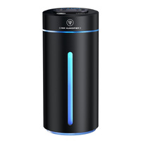 Purificateur d'air de voiture portable en alliage, alimenté par USB, avec éclairage d'ambiance, diffuseur intelligent de parfum et d'aromathérapie pour grille d'aération