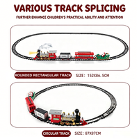 Set de Tren de Juguete de Plástico con Luz, Música y Humo - Programa de Regalos Minoristas para Catálogos de Temporada y Exhibiciones de Reventa Global