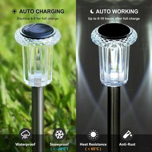 Oferta: 8 Paquetes de Luces LED Solares para Jardín IP65, Resistentes al Agua, con Sensor de Luz y 8-10 Horas de Iluminación para Caminos/Patios - Product Image 3