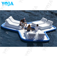 Parc aquatique gonflable YOJA, équipement de jeux aquatiques, plateforme, toboggan aquatique, pont flottant, radeau, bateau ponton, matériau PVC